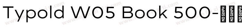 Typold W05 Book 500字体转换